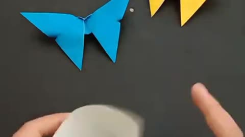 HOW TO MAKE A BUTTERFLY FROM ORIGAMI PAPER IS VERY EASY