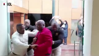 EFF Members Thrown out of the National Assembly chambers at Parliament