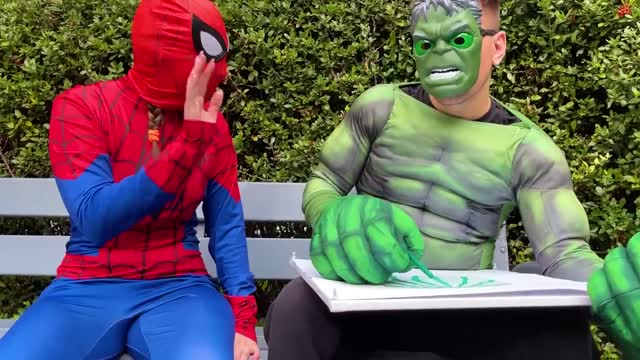 Mukbang Giant Eyeball Jelly Superhero Cake 케이크 먹방 챌린지 Spiderman vs Batman by HUBABOY