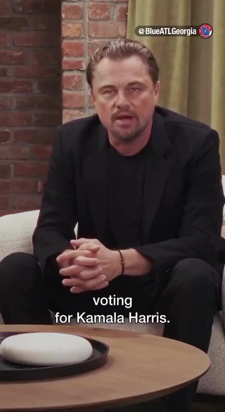 Leonardo DiCaprio, who looks like a hostage, has officially endorsed...