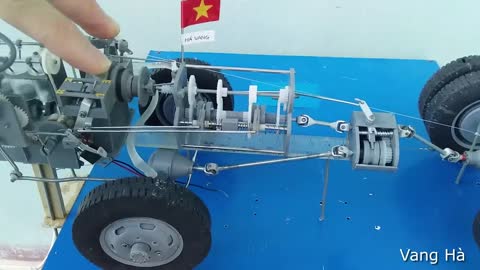 Homemade Gearbox, Engine Model from PVC - Vietnam