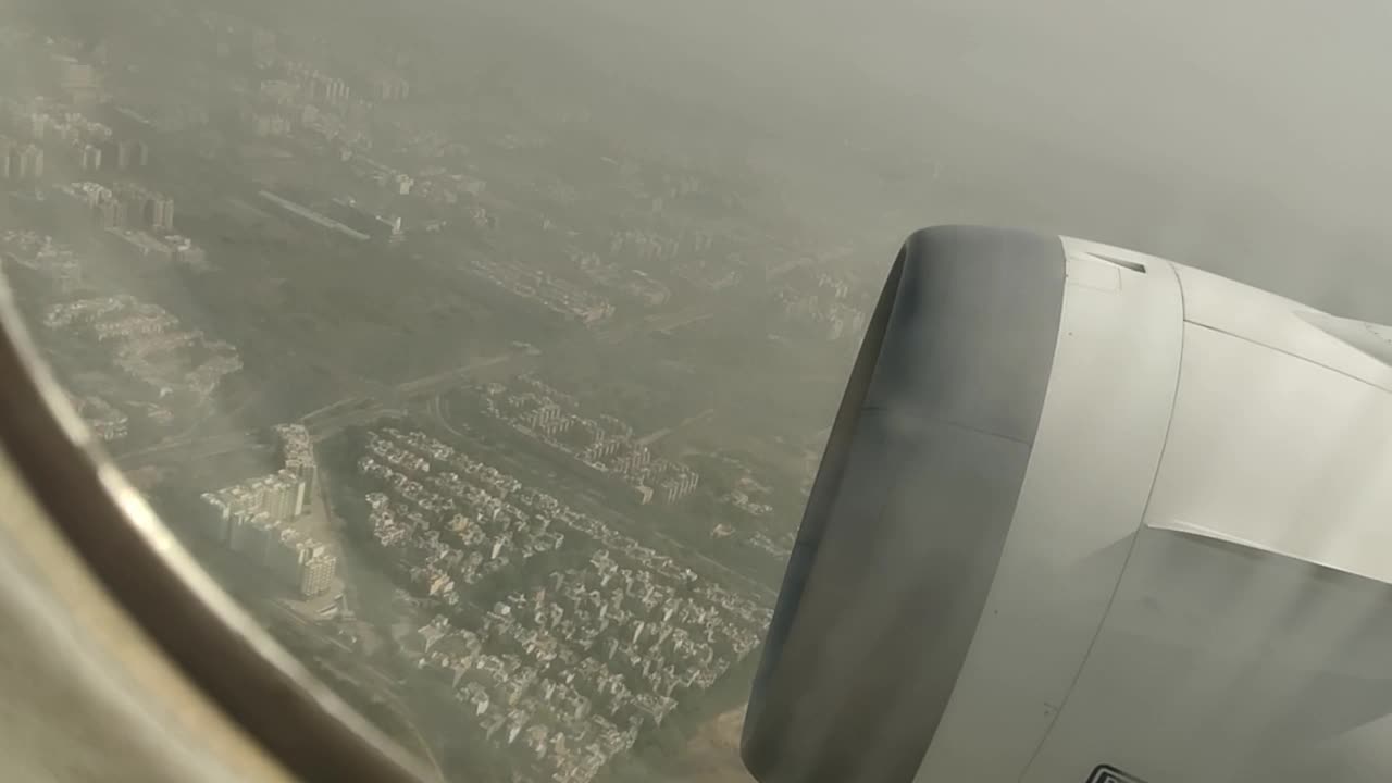 Taking off a plane from Delhi India