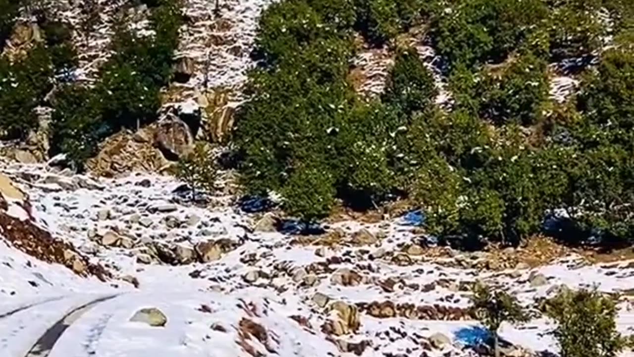 Snowfall on Rawalakot Azad Kashmir