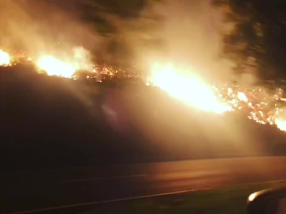 Driving Through the Thousand Oaks Fire