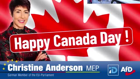 German politician Christine Anderson delivers a powerful Canada Day.