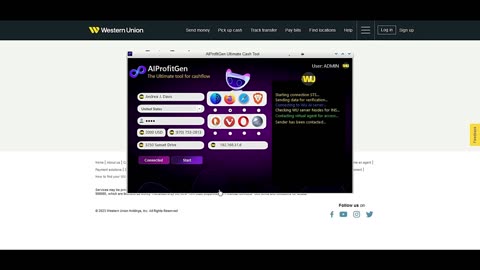 Received Unlimited Western Union Free Cash with AIProfitGen Software