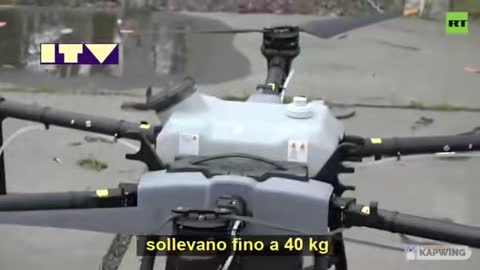 Droni ucraini pronti a spruzzare sostanze chimiche dannose.