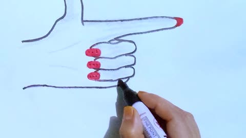 Today I drew a picture of my own hand