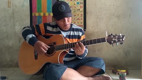 FINJER STYLE VERSI ALIF BA TA..COVER SONG BENGAWAN SOLO