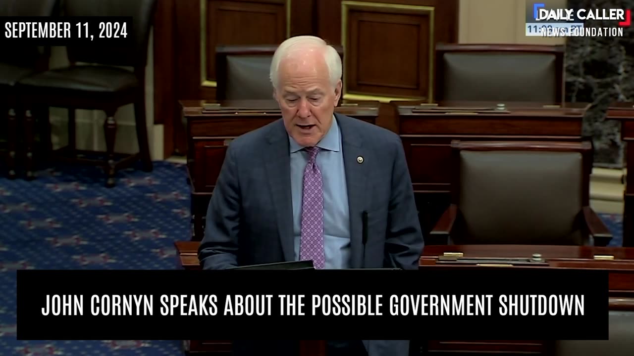 WATCH: John Cornyn Speaks About Possible Government Shutdown