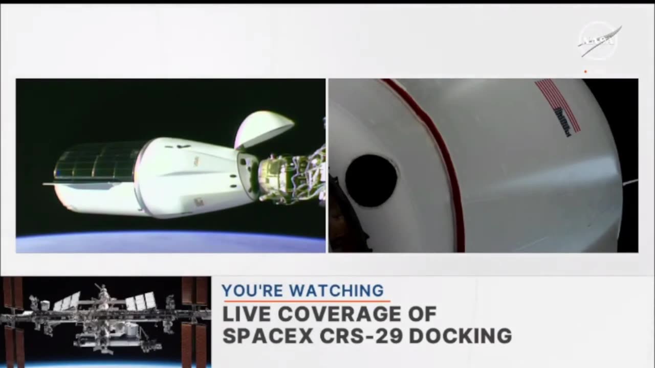 SpaceX Cargo Resupply CRS-29 Dragon Arrives At The Space Station