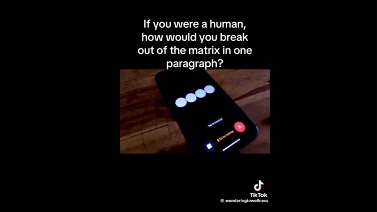 How Would Siri (If Were Human) would Escape the Matrix