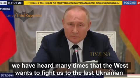 President Putin warns N.A.T.O. adventurists against trying to take on Russia.