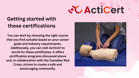 A Guide To Red Cross Certifications In Canada