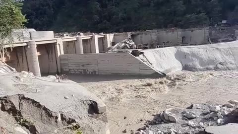 Flash flood at sikkim