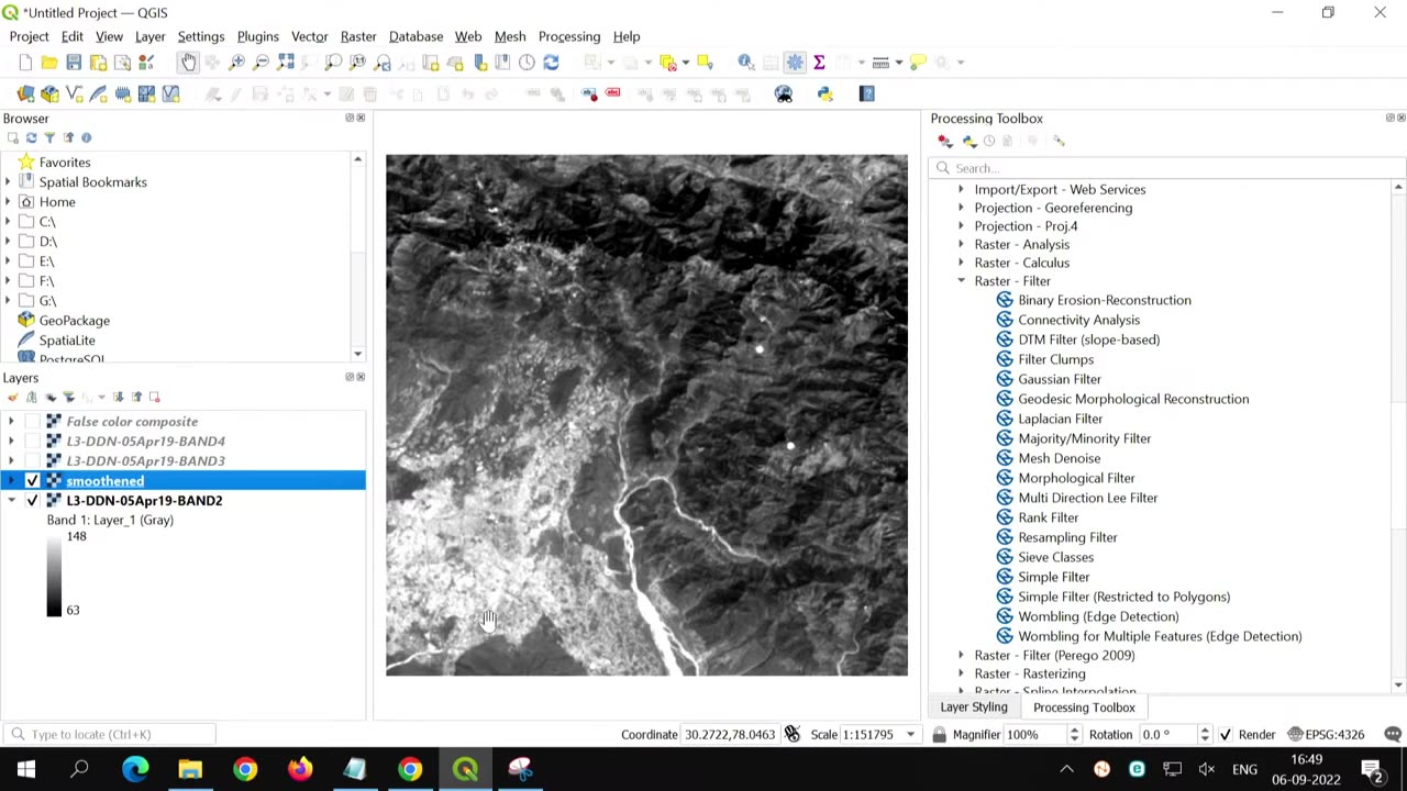 L8 Image Processing Hands-on Demo using QGIS by Mr. Prasun Kumar Gupta