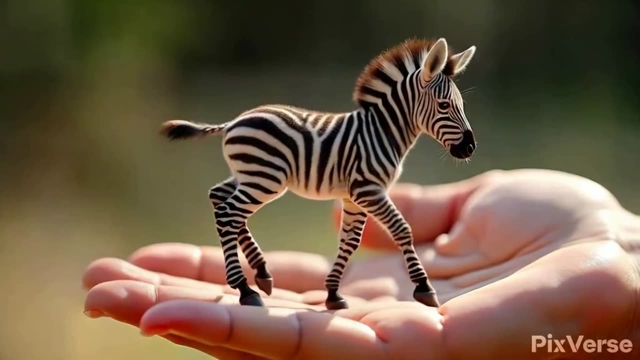 Zebra in hand 🧩🧩🧩😆😆😆