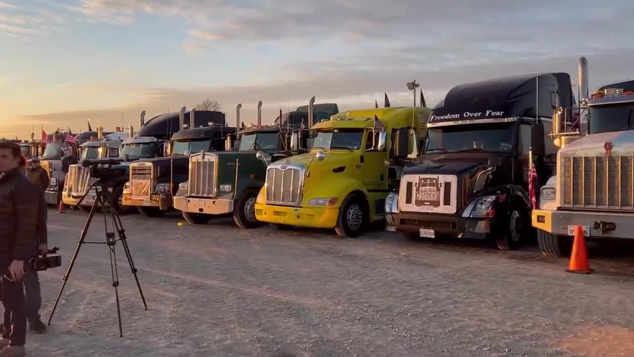 The US convoy for freedom has arrived in Indianapolis