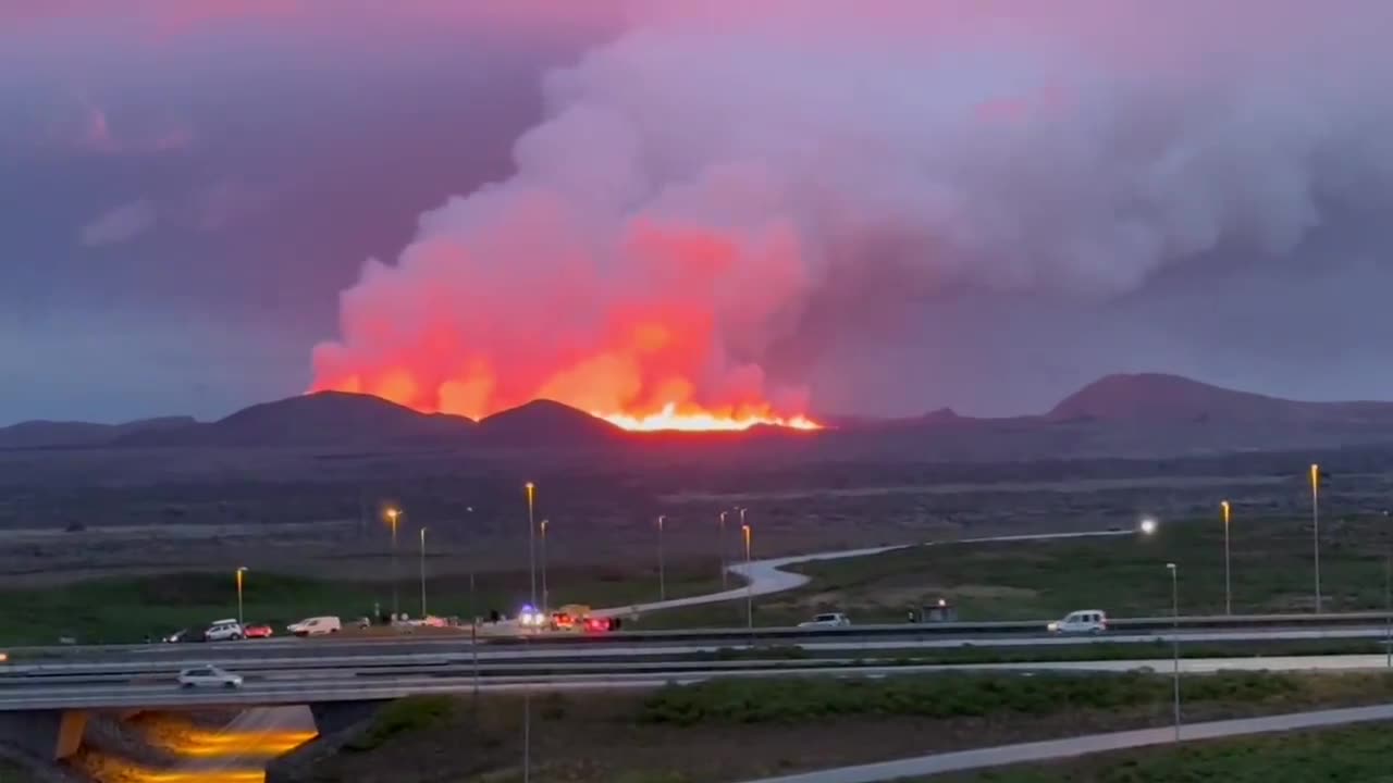 New Volcanic Eruption In The Grindavik Area, Iceland | August 22, 2024