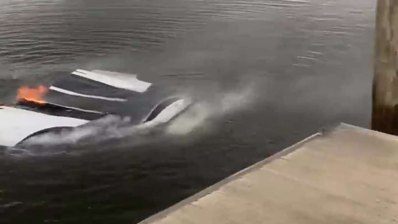 Tesla catches Fire underwater