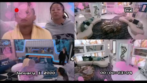 Leah chases Cam, As Frolic through the house together.