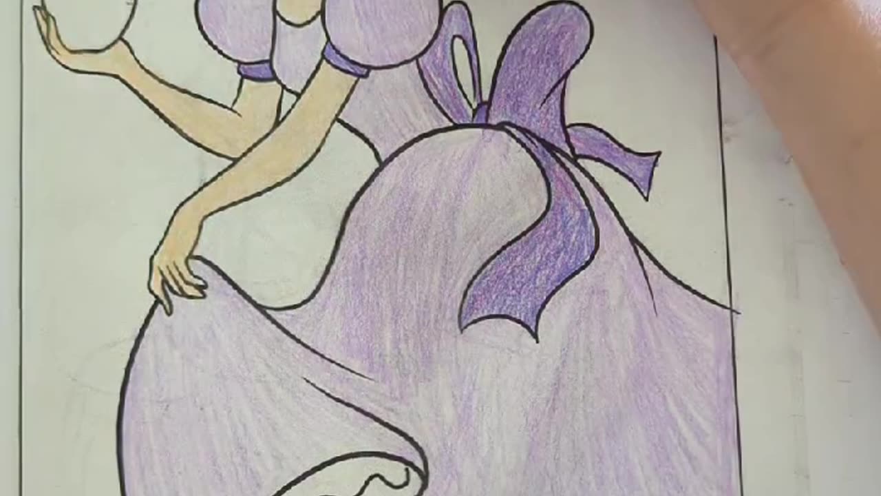 Princess coloring video