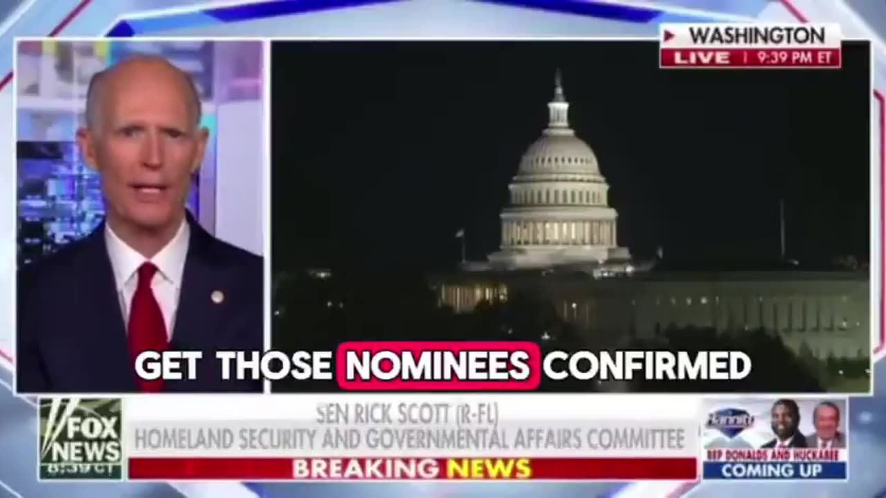 Rick Scott discusses Senate Majority Leader with Hannity