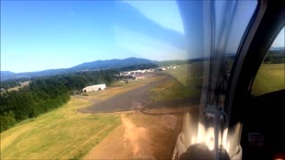 Takeoff from Orcas Island and Mt Baker scenic