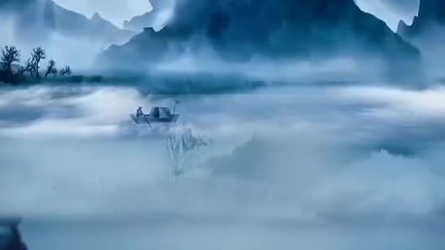 A piece of chinese brush painting