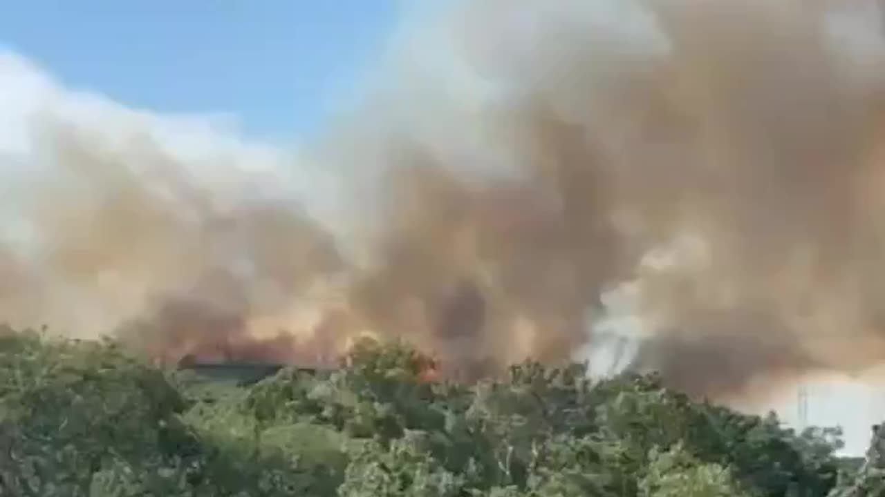 8/11/2024 Large forest fire in the Dublin of Leinster province, Ireland