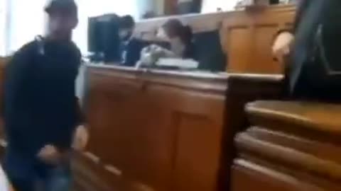 Scenes at the high Court today