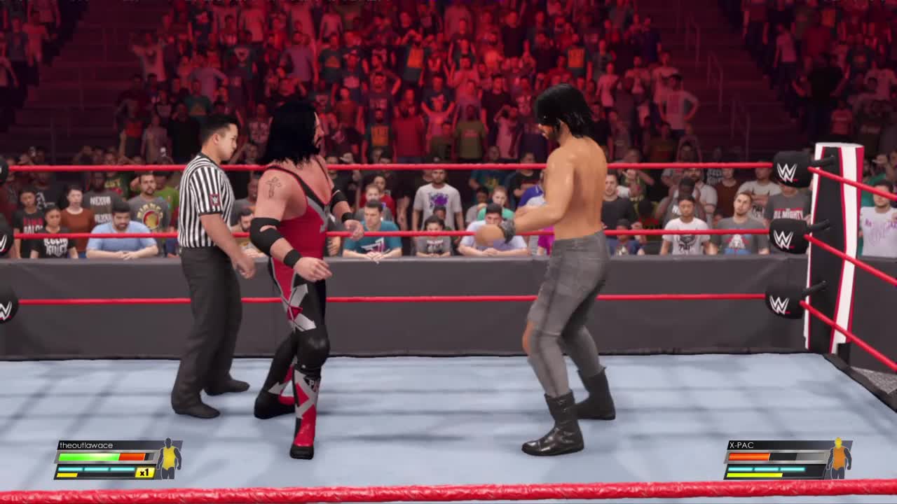 wwe2k22 myrise walkthrough part 36, The oulaw ace vs X-pac