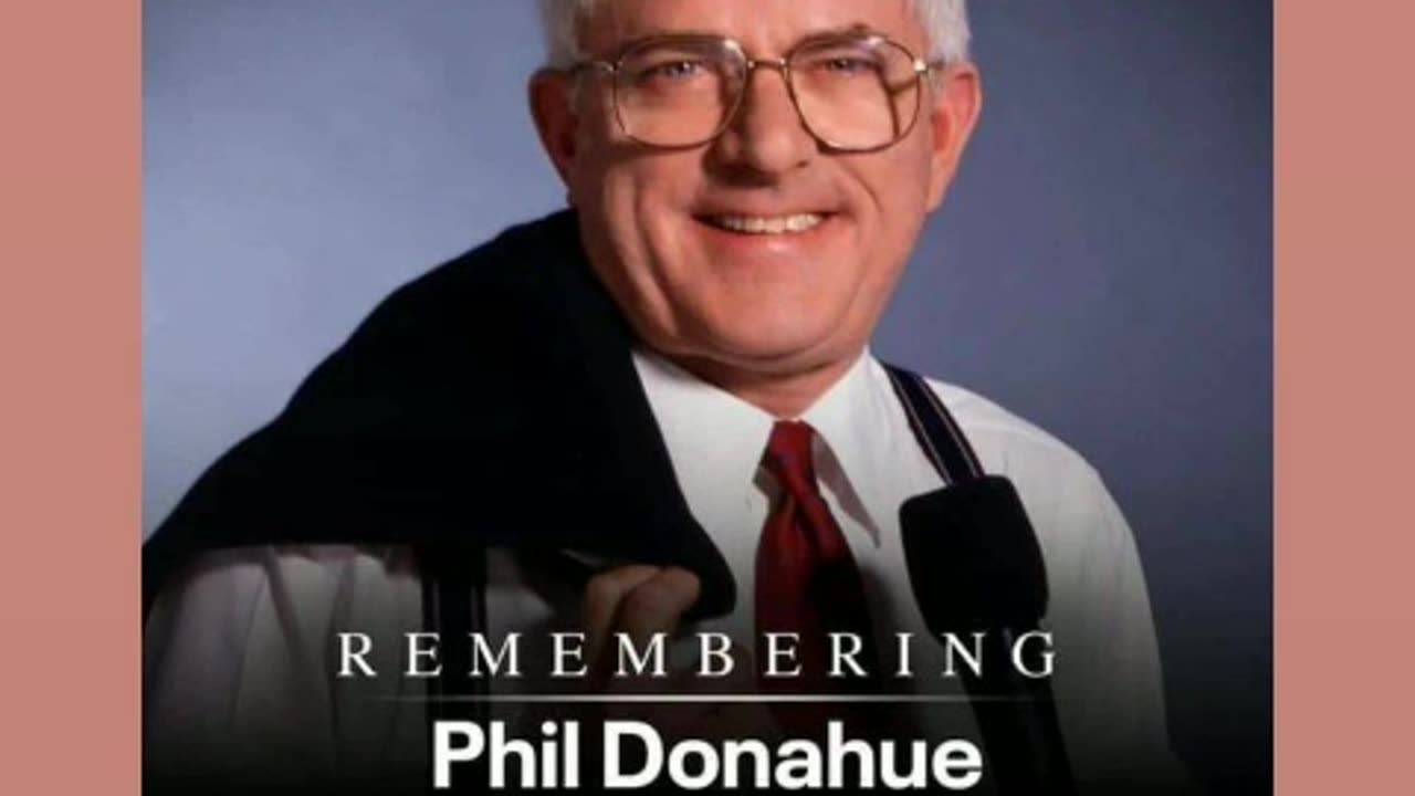 Rip to phil donahue great legend indeed 🙏🕊🕯 9/4/24