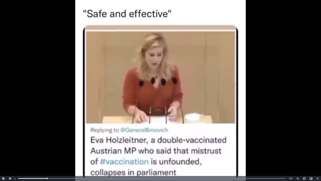 X2 Vaxxed Austrian MP Vax Proponent, Eva Holzleitner, passes out in Session