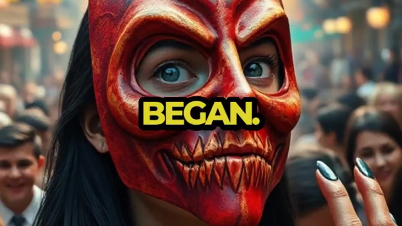 Festival Fun Turns Into a Terrifying Mask Nightmare! #Shorts #scarystory #storytime