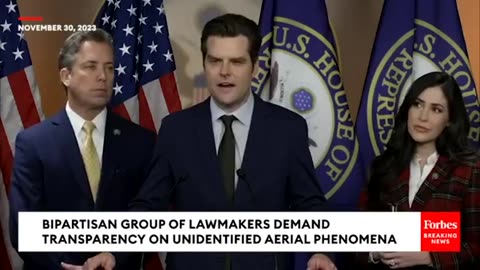 Matt Gaetz Demands Transparency Surrounding UFOs