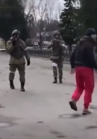 Ukrainian and Russian military