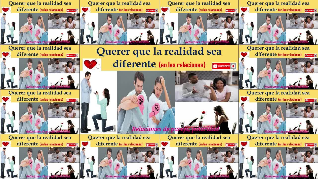 Querer que la realidad sea diferente 💔🎭 (en una relación)💞💕❣💔❤