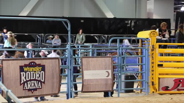 Barrel racing championship on December 12, 2017 at the convention center in Las Vegas.