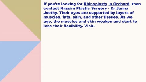 Best Rhinoplasty in Orchard