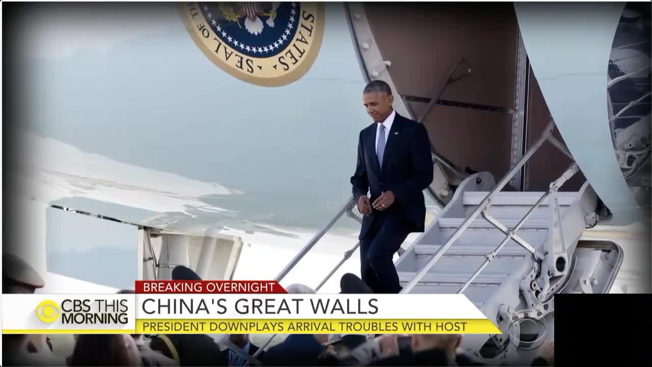 CHINA'S BUILDS WALL BETWEEN CHINA AND OBAMA
