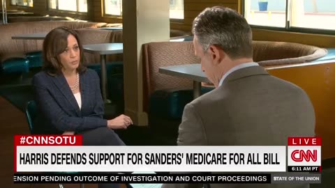 ICYMI: Kamala Harris tells Jake Tapper she endorses universal healthcare for illegals