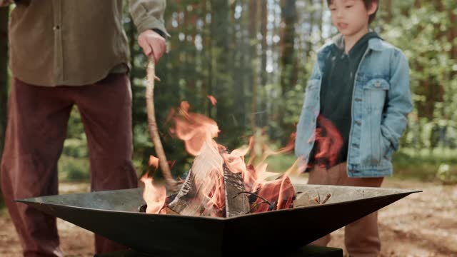 Footage of a Bonfire