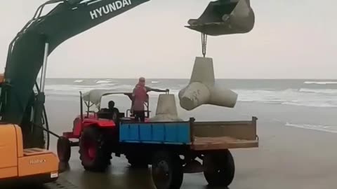 this is why the concretes that are placed on the coast were invented