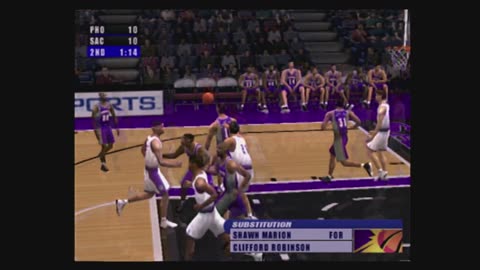 NBA Live 2001 (Ps2) Phoenix Suns vs Sacramento Kings Part2