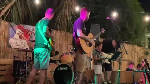 roosters on the rock