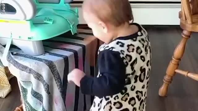 Mom's baby dancing