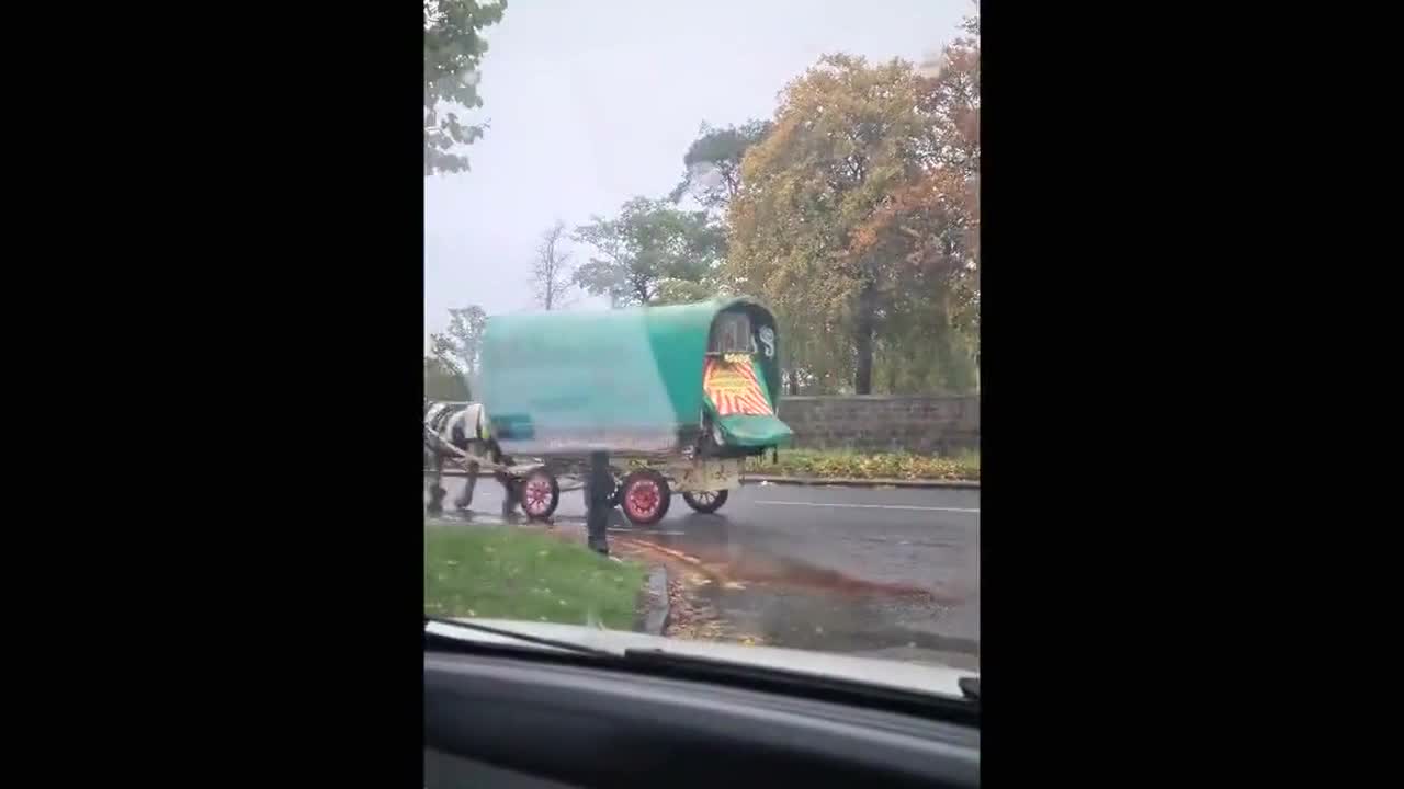 Climate crisis emergency vehicle makes its way to COP26 ahead of climate change summit in Glasgow