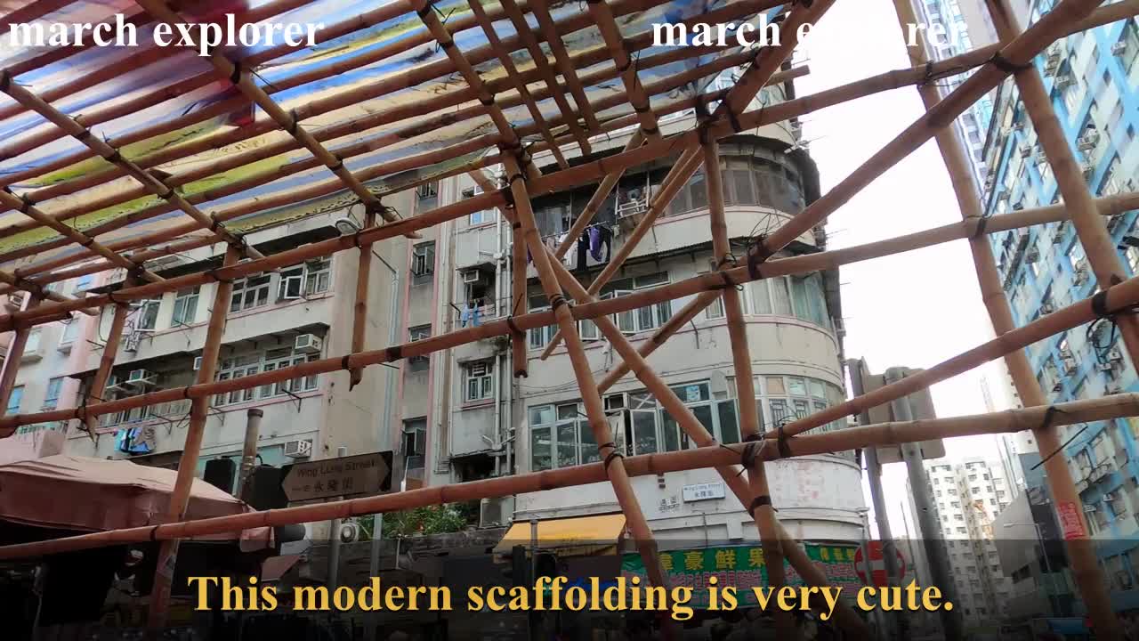 階梯金字塔。深水埗版現代。搭棚工程 Scaffolding Hong Kong, mhp1450, Jun 2021 #階梯金字塔 #深水埗版現代 #搭棚工程