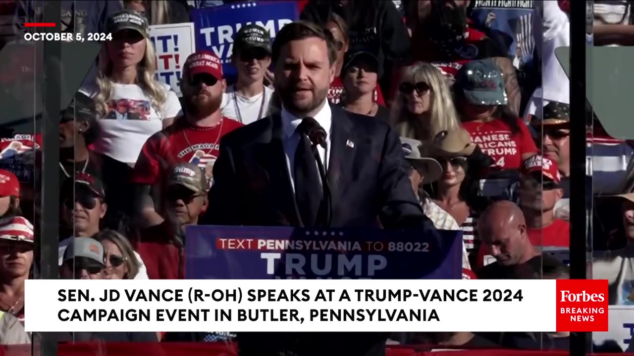 JD Vance Sounds Triumphant Note At Trump Butler, PA, Rally: 'We Cannot Be Stopped'